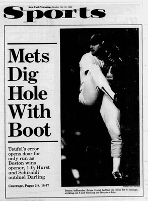 Mets Dig Hole With Boot