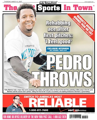 PEDRO THROWS