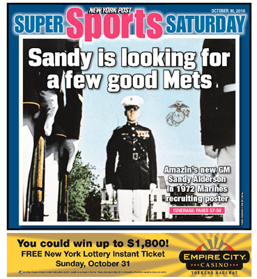 Sandy is looking for a few good Mets
