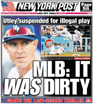 MLB: IT WAS DIRTY