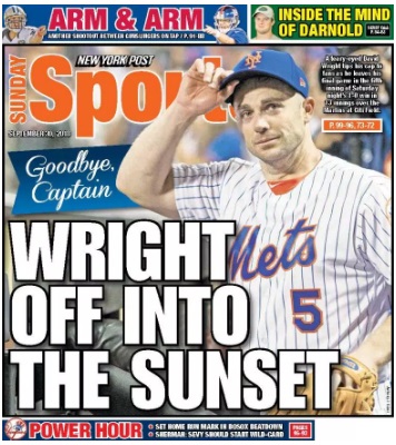 WRIGHT OFF INTO THE SUNSET