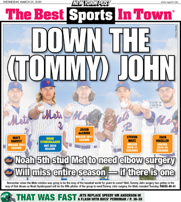 DOWN THE (TOMMY) JOHN