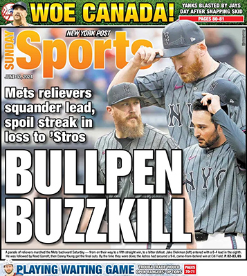 BULLPEN BUZZKILL