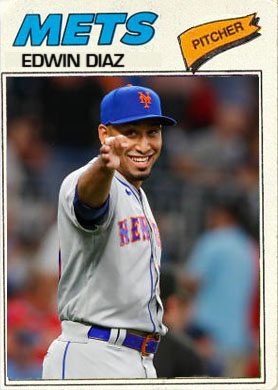 2022 Topps #267 Edwin Diaz Black /71 Parallel - NY Mets - 🎺