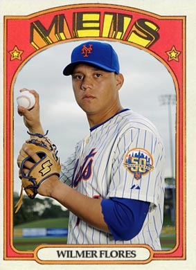 Wilmer Flores #4 - Game Used 1986 Throwback Uniform - Mets vs